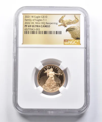 PF69 2021-W $10 American Gold Eagle T-1 2022 DC Mint HQ NGC *4260