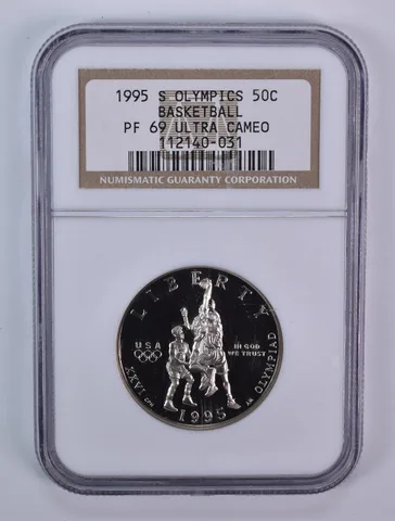 1995-S Olympic Basketball Commemorative Half Dollar PF69 UCAM NGC