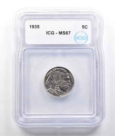 1935 Indian Head Buffalo Nickel MS67 ICG *3766