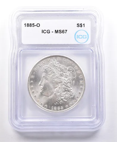1885-O Morgan Silver Dollar MS67 ICG *2086