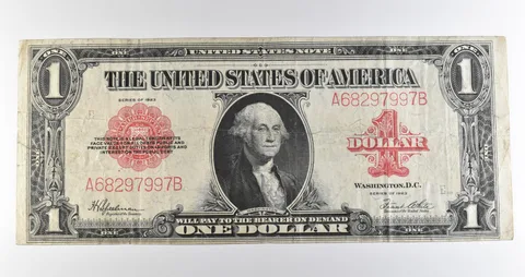 1923 $1 Legal Tender Large Note Red Seal *3589
