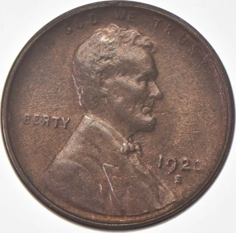 1920-S Lincoln Wheat Cent *9141