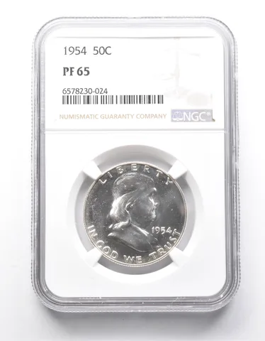 PF65 1954 Franklin Half Dollar NGC a9957