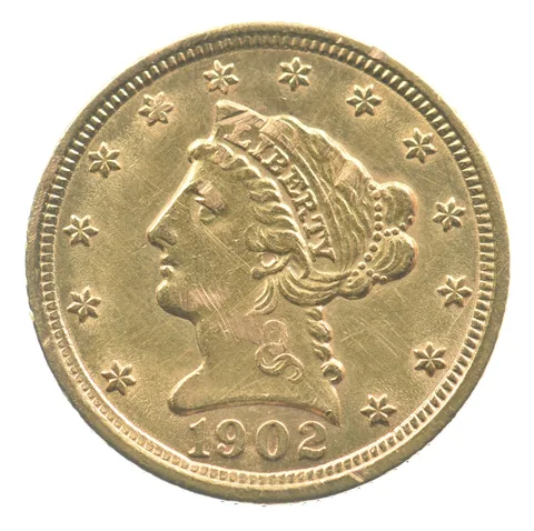 1902 $2.50 Liberty Head Gold Quarter Eagle *6544