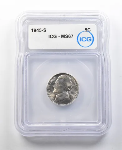 1945-S Jefferson Nickel MS67 ICG *0299