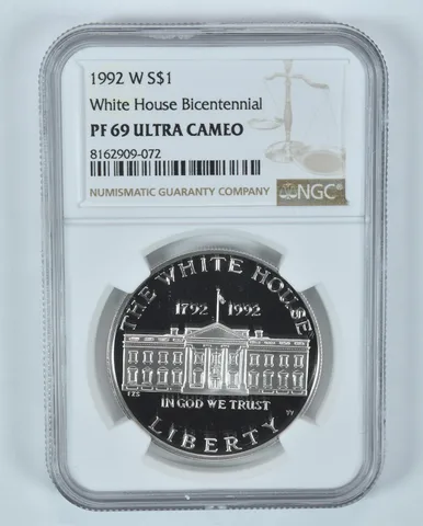 1992-W White House Commemorative Silver Dollar PF69 UCAM NGC