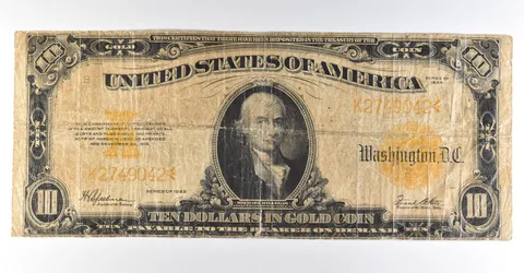 1922 $10 Gold Certificate Large Note Yellow Seal *8345