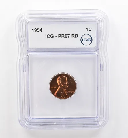 1954 Lincoln Wheat Cent PR67 RD ICG Beautiful Tone *9141