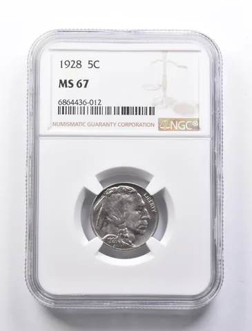 MS67 1928 Indian Head Buffalo Nickel NGC *1308
