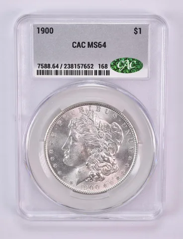 1900 Morgan Silver Dollar MS64 CAC CACg