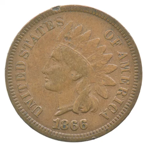 1866 Indian Head Cent a8335