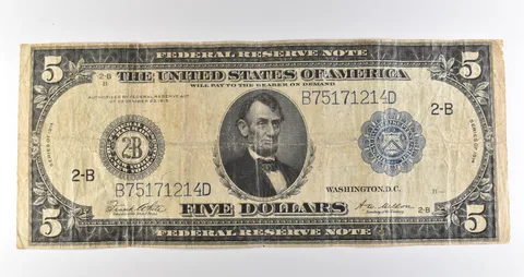 1914 $5 New York NY FRN Large Note Blue Seal *3661