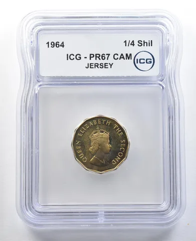 1964 Jersey 1/4 Shilling PR67 CAM ICG *3286