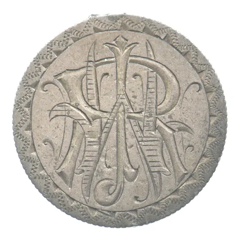 1878 Seated Liberty Dime Love Token Victorian W R *5491
