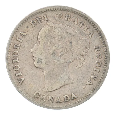 1884 Canada 5 Cents Beautiful Tone *0706