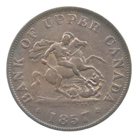 1857 Canada Half Penny Bank Token *7011