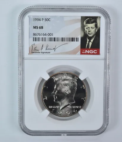 1994-P Kennedy Half Dollar MS68 NGC Signature Label