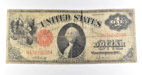 1917 $1 Legal Tender Large Note Red Seal *4547