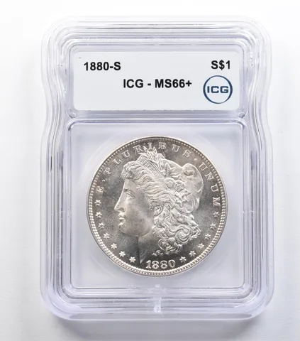 1880-S Morgan Silver Dollar MS66+ ICG *9293