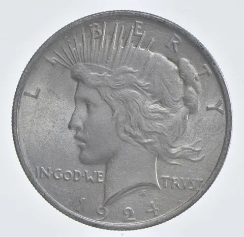 Better - 1924 Peace Silver Dollar - 90% US Coin *699