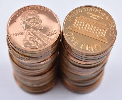 (50) Proof 1962 Lincoln Memorial Cents - ROLL of 50 Coins