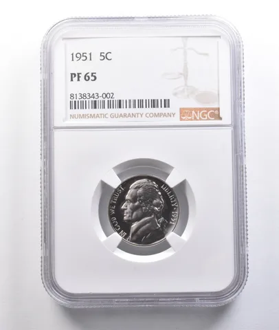 1951 Jefferson Nickel PF65 NGC FS-101 DDO Double Die Obverse *6938