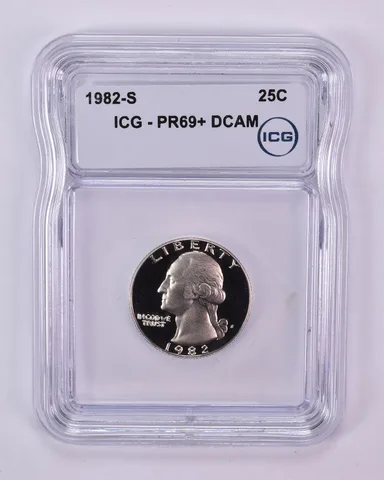 1982-S Washington Quarter PR69+ DCAM ICG