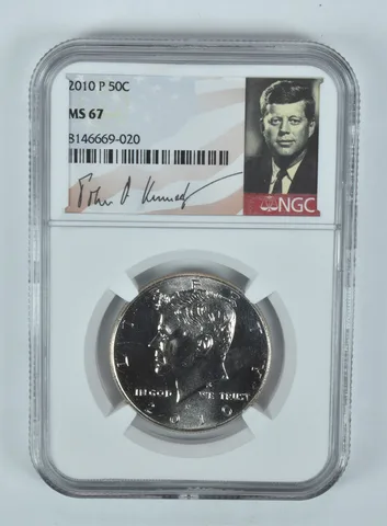 2010-P Kennedy Half Dollar MS67 NGC Signature Label
