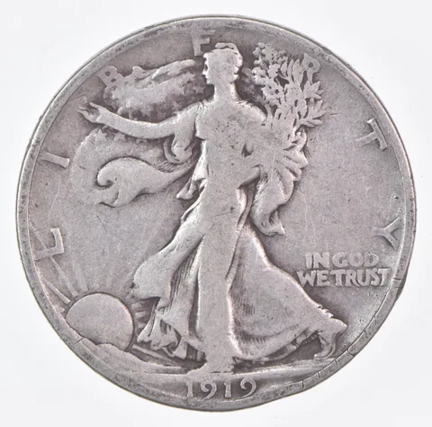 1919-P Walking Liberty Half Dollar CIRC G+ 90% Silver