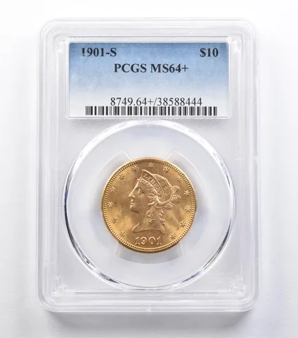 1901-S $10 Liberty Head Gold Eagle MS64+ PCGS *2235