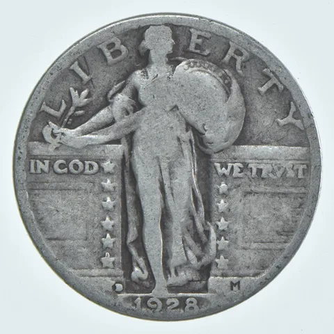 1928-D Standing Liberty Quarter AC Average Circ (1 coin)