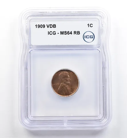 1909 VDB Lincoln Wheat Cent MS64 RB ICG *0094