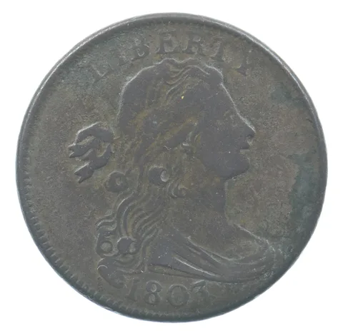 1803 Draped Bust Large Cent Small Date Small Fraction *0355