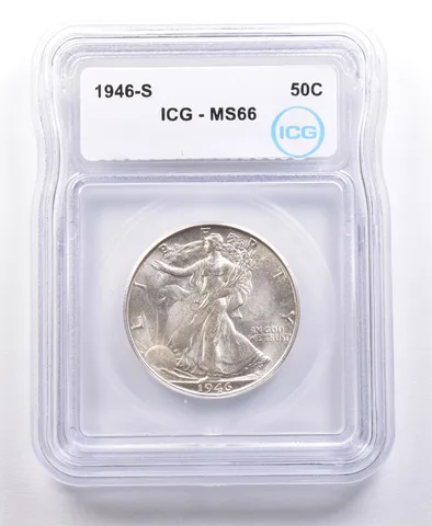1946-S Walking Liberty Half Dollar MS66 ICG *4665