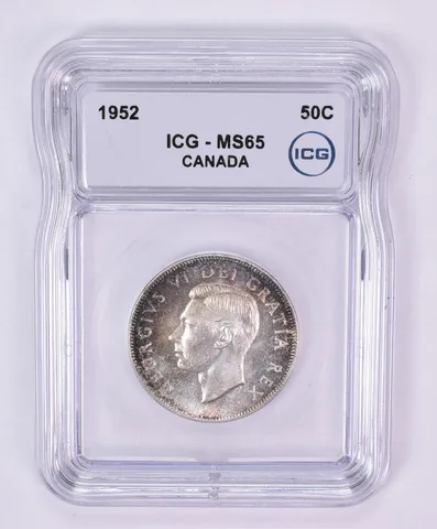 1952 Canada 50 Cents MS65 ICG Beautiful Tone *1184