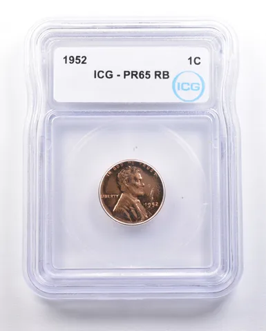 1952 Lincoln Wheat Cent PR65 RB ICG Proof *4691