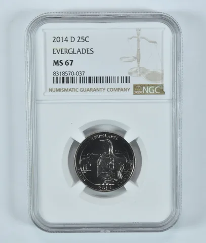 2014-D Washington Quarter Everglades America The Beautiful MS67 NGC