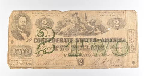 1862 $2 Richmond VA Confederate States Of America Obsolete Note *3904