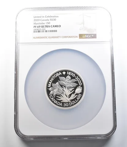 2020 Canada $30 Silver United In Celebration Manitoba 150 PF69 UCAM NGC *4303