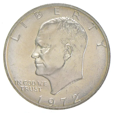 1972-S Eisenhower Dollar 40% SILVER - BU Unc MS (1 coin)