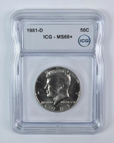 1981-D Kennedy Half Dollar MS66+ ICG