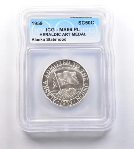 1959 So Called Half Dollar Alaska Statehood MS66 PL ICG