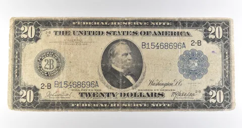 1914 $20 New York NY FRN Large Note Blue Seal *3651