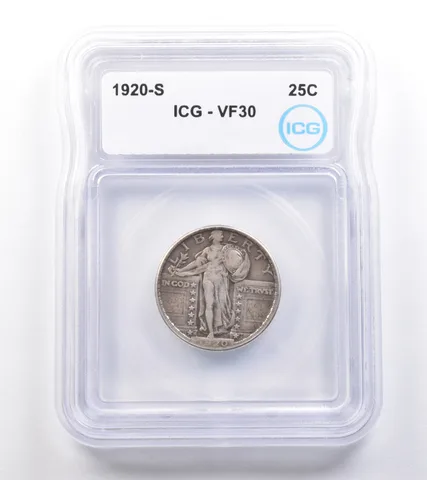 1920-S Standing Liberty Quarter VF30 ICG *4896