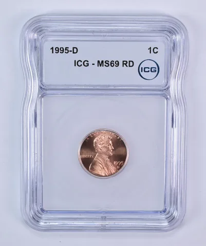1995-D Lincoln Memorial Cent MS69 RD ICG