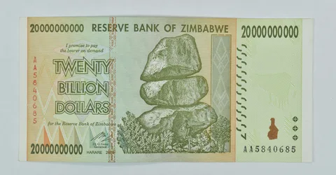 2008 Zimbabwe 20 Billion Dollars Reserve Note