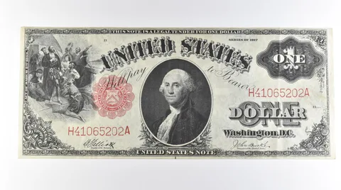 1917 $1 Legal Tender Large Note Red Seal FR#37 *0657