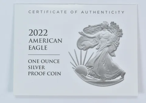 COA 2022-W American Silver Eagle Proof
