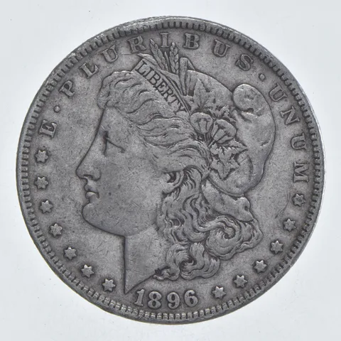 Early - 1896 Morgan Silver Dollar - 90% US Coin *936
