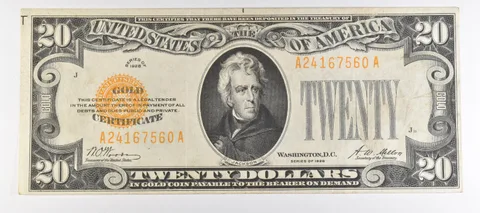 1928 $20 US Gold Certificate Fr#2402 *1011